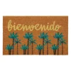 Paillasson "bienvenido" en coco vert 73x43cm - Patchuca