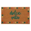 Paillasson "dolce vita" en coco vert 73x43cm - Dolce Vita