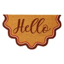 Paillasson "hello" en fibre de coco 73x43cm