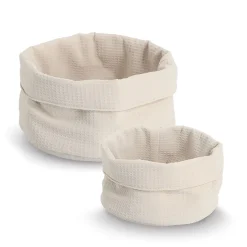 Panière en tissu crème d25cm