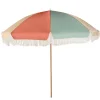 Parasol à frange en tissu multicolore d200xh220cm - Gaya