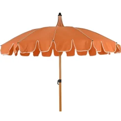 Parasol inclinable en tissu corail d195xh215cm