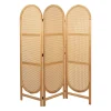 Paravent en sapin et rotin naturel 150xh180cm - Balamea