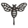Patere abeille en fonte brun - Abeille
