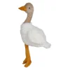 Peluche oie en tissu blanc et brun 25cm - Songes