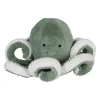 Peluche pieuvre en tissu vert - Eté A La Mer