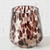 Photophore en verre brun h11cm - Pimenta
