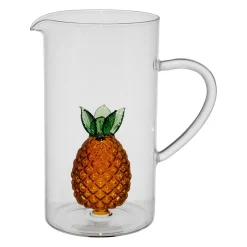Pichet ananas en verre borosilicate ambre 1.3L