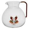 Pichet crabe en verre borosilicate ambre 1.7L