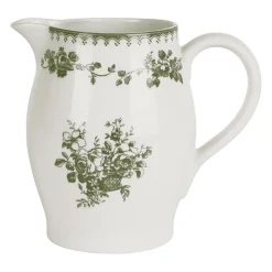 Pichet en faïence vert 1.3L - Faustine