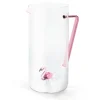 Pichet flament rose en verre borosilicate 1.2L