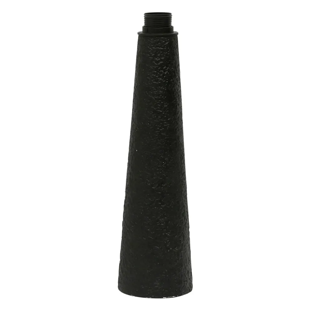 Pied de lampe en fer noir h39cm E27 - Fenyx