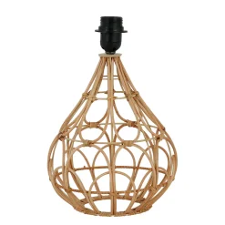 Pied de lampe en rotin h33cm E27 - Brasil