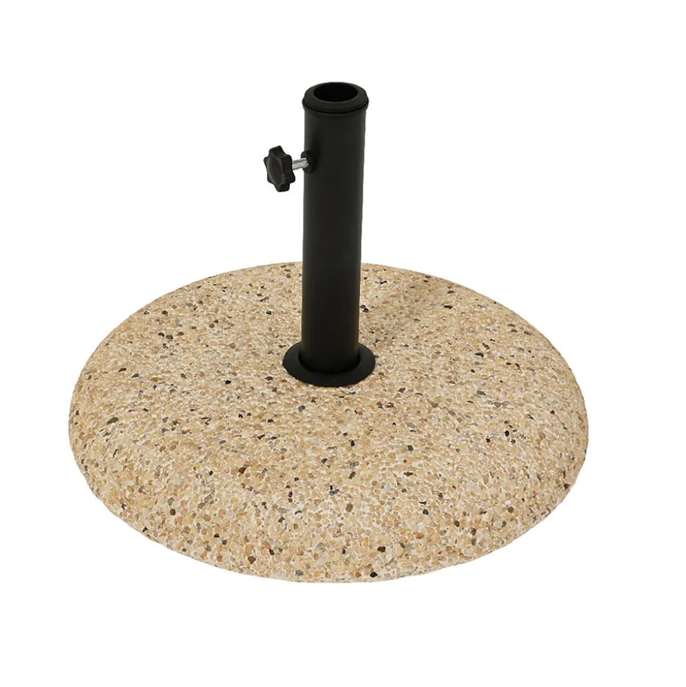 Pied de parasol en ciment et sable d45cm