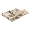 Plaid en coton camel et écru 170x130cm - Mocoa