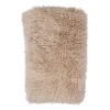 Plaid en tissu beige 170x130cm - Refuge