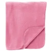 Plaid polaire en tissu rose 130x160cm - Dex