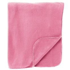Plaid polaire en tissu rose 130x160cm - Dex