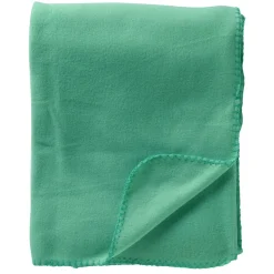 Plaid polaire en tissu vert 130x160cm - Dex