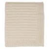 Plaid pour enfant en coton écru 90x70cm - Clodi