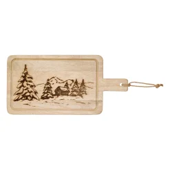 Planche à découper en acacia 48x24cm - Montagne