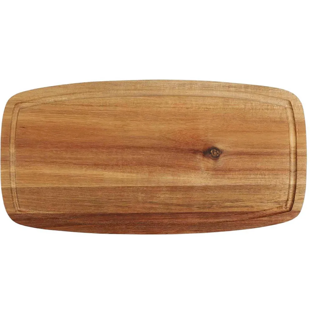 Planche à pain en acacia naturel 36x18cm