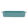 Plat à four rectangulaire en grès émeraude 30x18.5cm - cook