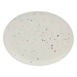 Plat ovale en grès terrazzo 30x23.3m - Famille