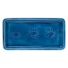 Plateau en fer indigo 30x15cm - Allegra