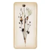 Plateau fleur en fer multicolore 15.5x30.5cm - Floral