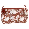 Pochette en coton matelassé et doublure imperméable terracotta - Flaura