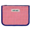 Pochette en tissu rouge et bleu - Plouf&Sun