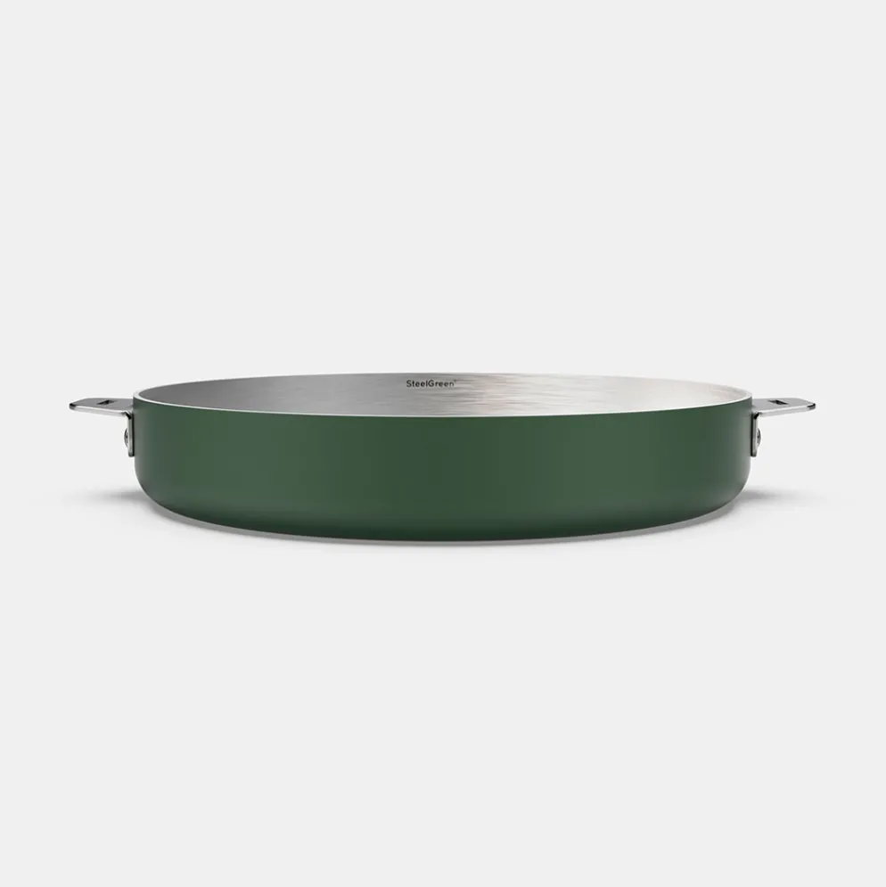 Poêle en inox fougère d28cm - La Merveilleuse
