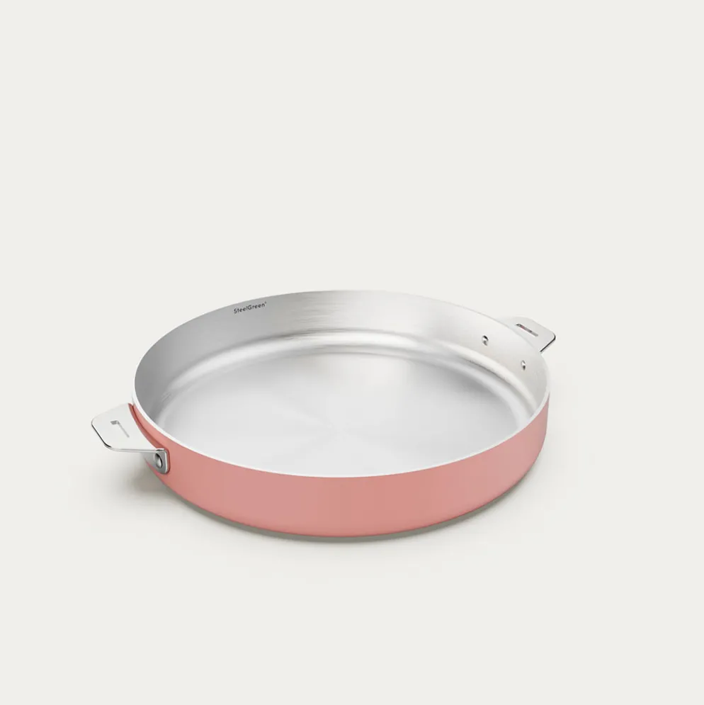 Poêle en inox guimauve d28cm - La Merveilleuse