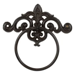 Porte serviettes mural en fonte brun - Module