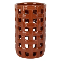 Porte ustensiles en grès terracotta moucheté h20cm - Organic