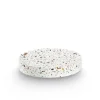 Porte-savon en ciment blanc d12cm