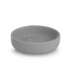 Porte-savon en céramique gris d12cm