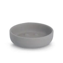 Porte-savon en céramique gris d12cm