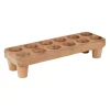 Porte-œufs 12 socles en acacia 30x10cm - Dalbert