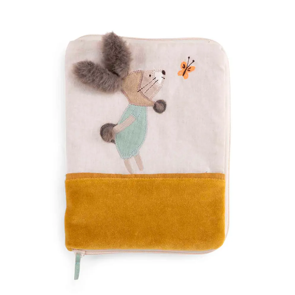Protège carnet de santé en coton 18x23cm - Trois petits lapins