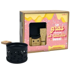 Raclette à la bougie pour 2 noir - Origami