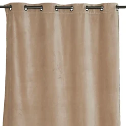 Rideau en coton beige avec œillets 135x200cm - Delhi
