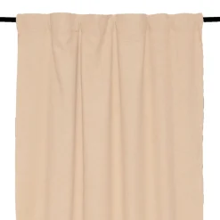 Rideau en lin et coton naturel avec ruflette 130x280cm - Figari