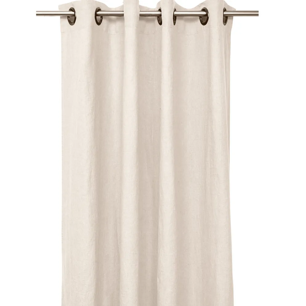 Rideaux en lin et coton naturel avec oeillets 130x280cm - Figari