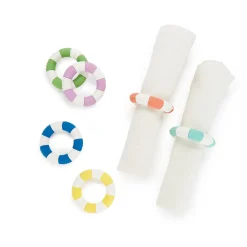 Rond de serviette bouée (x6) multicolore