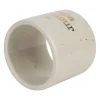 Rond de serviette papa en grès blanc moucheté d3cm