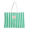 Sac en coton rayé vert - Plouf&Sun