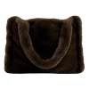 Sac en fausse fourrure brun - Chamonix