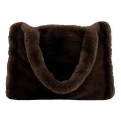 Sac en fausse fourrure brun - Chamonix